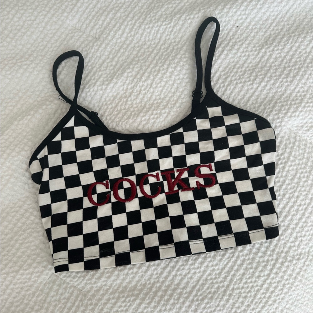 South Carolina Gamecocks Cropped Cami Tank Top (One of a kind)